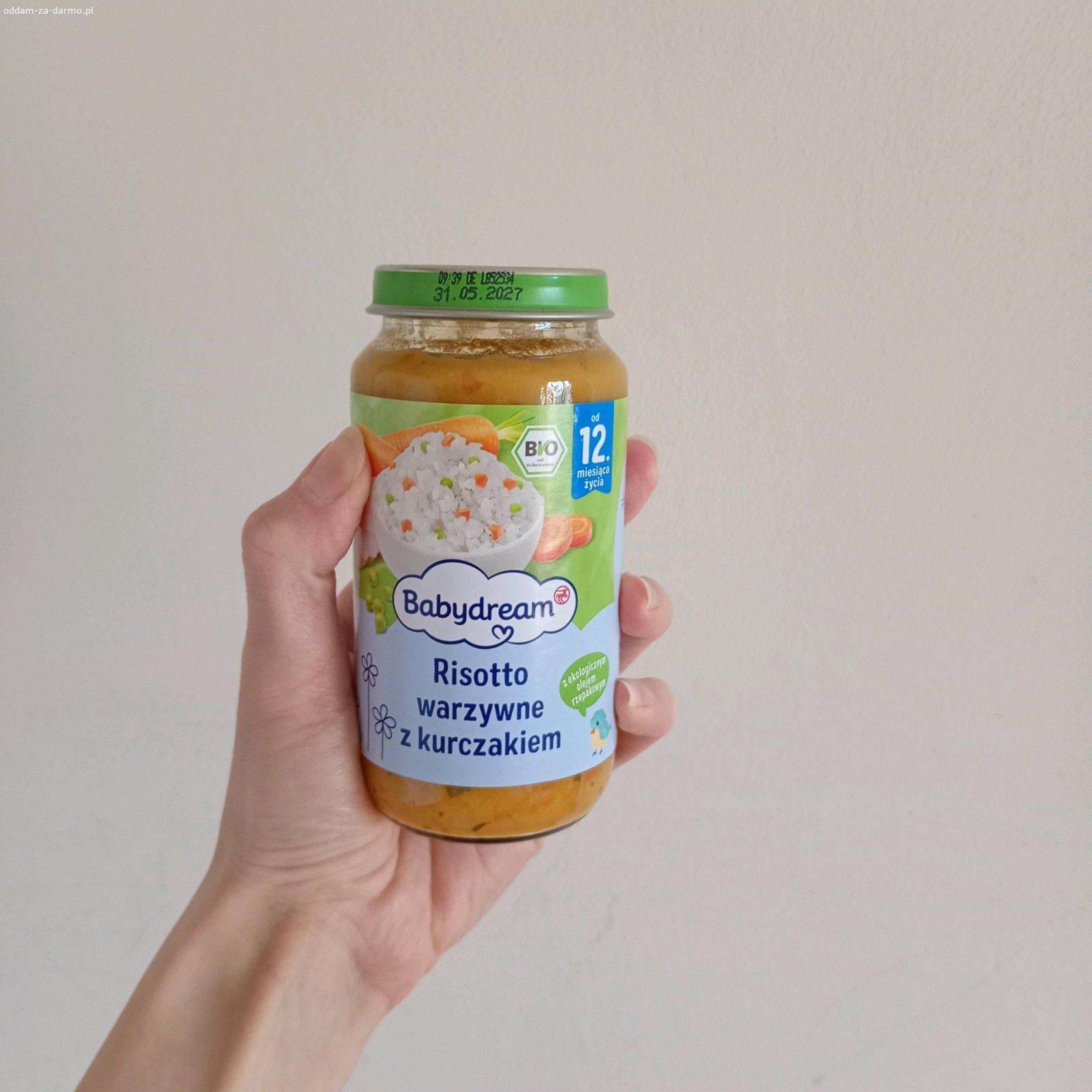 Danie w słoiczku bio dla niemowląt