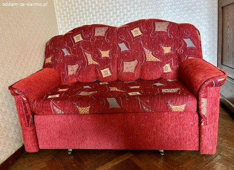 Sofa/kanapa dwuosobowa rozkładana oraz dwa fotele